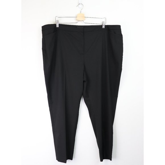 NEW Halogen Straight Leg Slant Pocket Career Trouser Pants Black Plus Size 22 - Picture 5 of 11